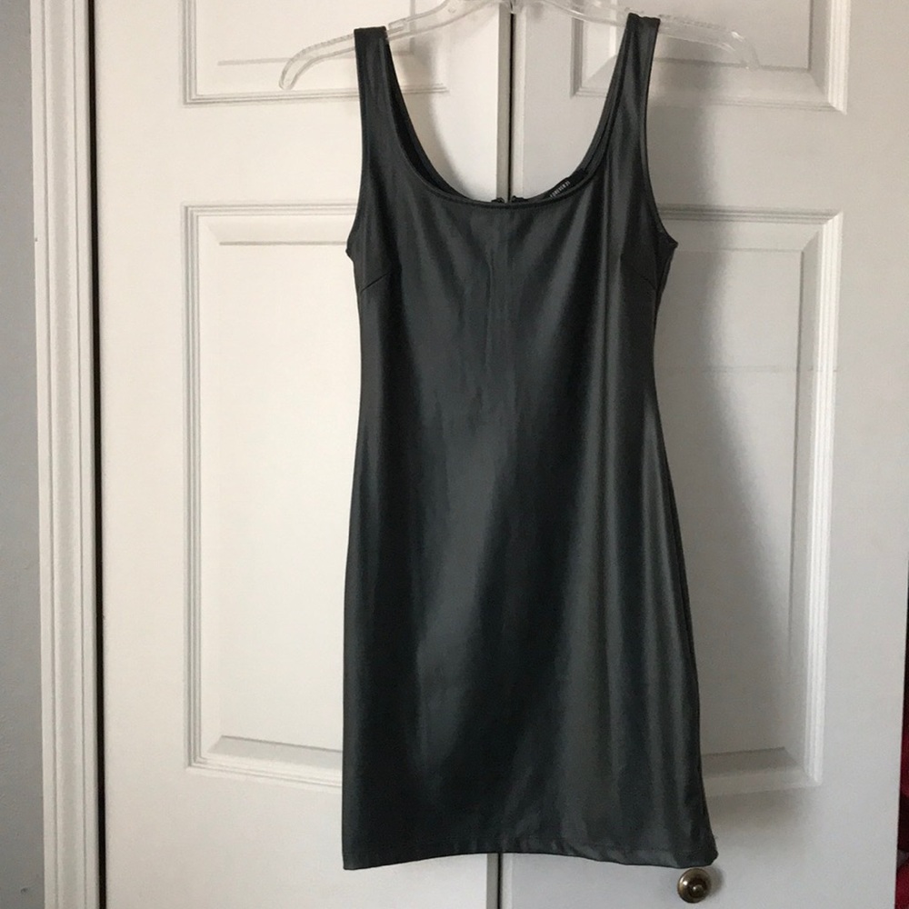 Hunter green mini dress